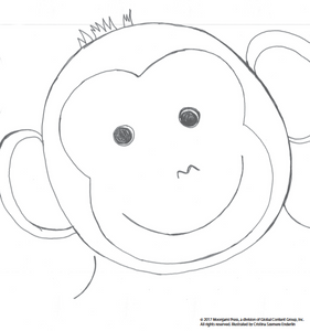 Printable: Chimpanzee coloring page