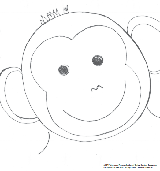 Printable: Chimpanzee coloring page
